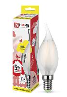 Лампа светодиодная LED-свеча на ветру-deco 5Вт 230В E14 3000К 450Лм матовая 4690612006796 IN HOME