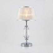 Лампа настольная с абажуром 01065/1 хром 00000086302 Eurosvet