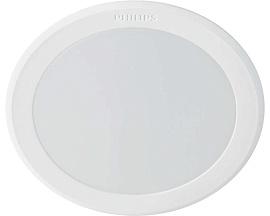 Светильник светодиодный ДВО LED 6Вт 4000K 420Лм IP20 круг белый 59444 MESON 080 40K WH recessed 929003285102 Philips